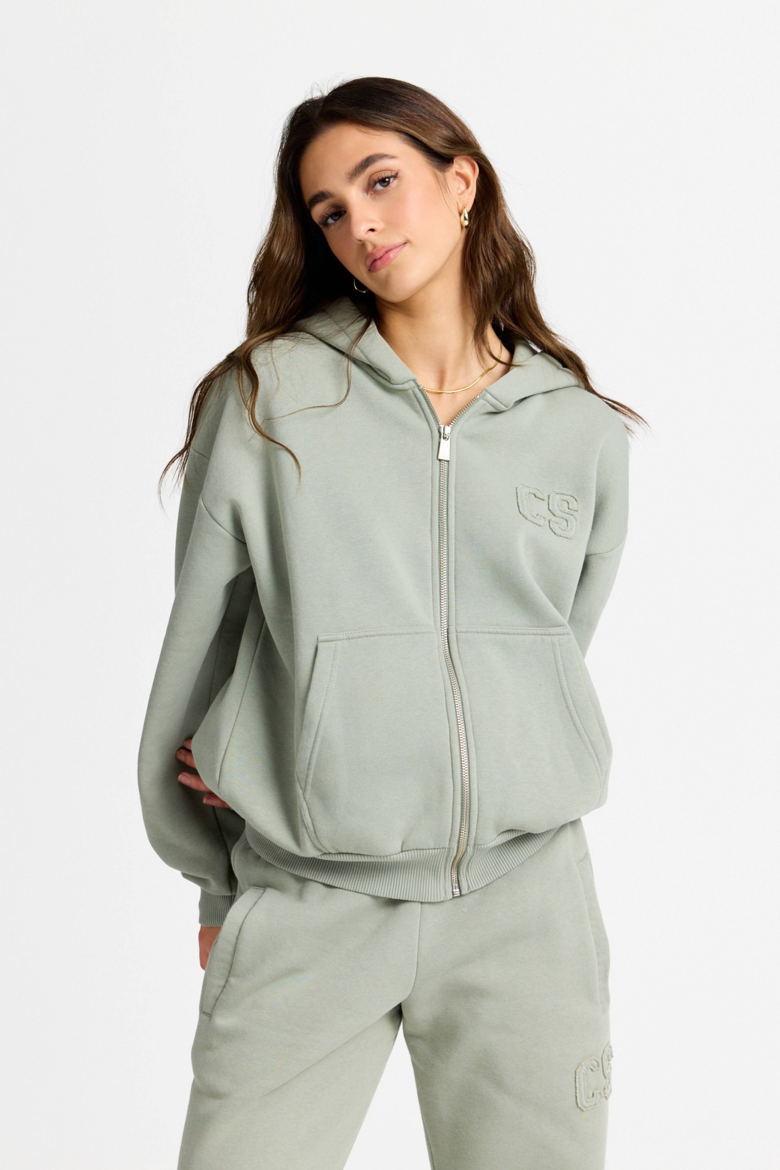 W. CS Zip Hoodie - Olive